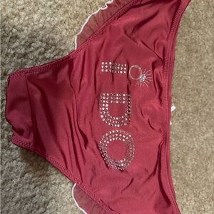 NWOT pink “I do” Victoria’s Secret panties, size M